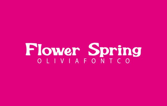 Flower Spring Font: A Romantic Handwritten Style for Creative Projects