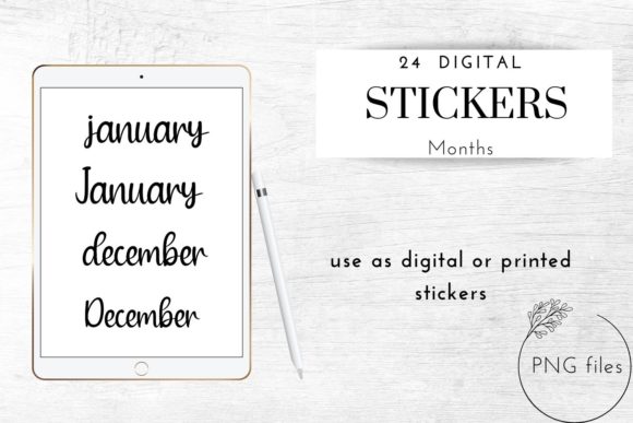 Handwritten Month Names for GoodNotes: A Creative Tool for Planners and Bullet Journalers