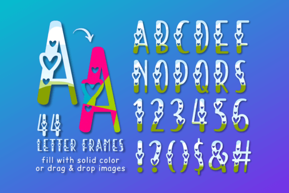 Heart Doodle Letters Canva Frames: A Creative Tool for Personalized Design