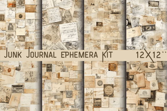 Junk Journal Ephemera Kit: A Creative Resource for Vintage-Inspired Projects