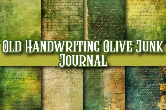 Old Handwriting Olive Junk Journal: A Timeless Aesthetic for Creative Projects