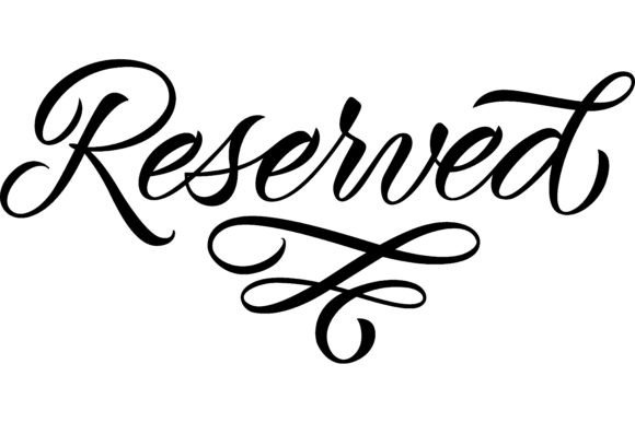 Reserved Lettering. Inscription for Rest